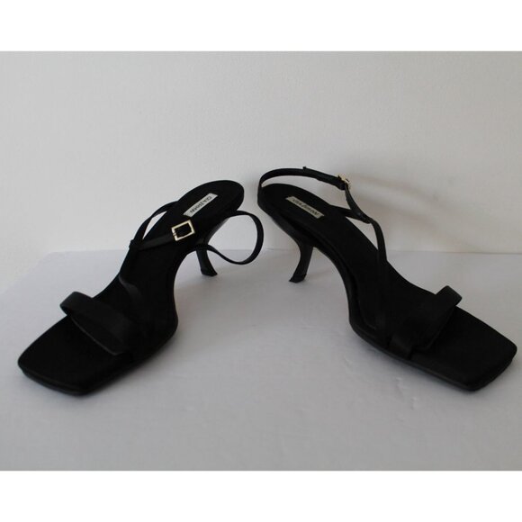 Gia Borghini Rosie 21 Satin Sandals Black Size EU 41/ US 11 - Picture 8 of 11
